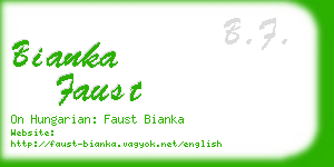 bianka faust business card